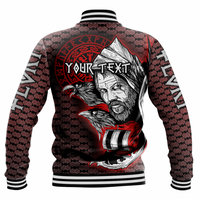 (Custom) Wonder Print Shop Clothing - Floki & Raven Baseball Jacket RLT12 - Wonder Print Shop