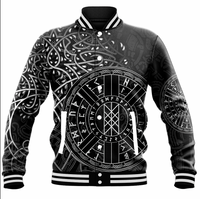Viking Clothing Web of Wyrd Baseball Jacket RLT12 - Wonder Print Shop
