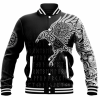 Viking Clothing Raven of Odin Special Baseball Jacket RLT12 - Wonder Print Shop
