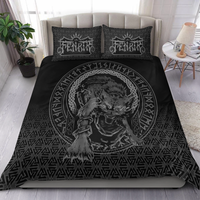 Viking Bedding Set Fenrir Norse 3D Tattoo RLT12 - Wonder Print Shop