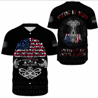 Viking Clothing Viking American By Blood Baseball Jersey RLT12 - Wonder Print Shop