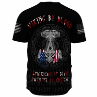 Viking Clothing Viking American By Blood Baseball Jersey RLT12 - Wonder Print Shop