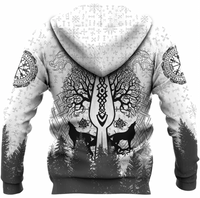 Viking Clothing Viking Odin and Raven Forest Hoodie RLT12 - Wonder Print Shop