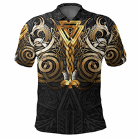 Viking Clothing Viking Valknut Odin Norse Mythology Polo Shirt RLT12 - Wonder Print Shop