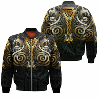 Viking Clothing Viking Valknut Odin Norse Mythology Sleeve Zip Bomber Jacket RLT12 - Wonder Print Shop
