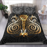 Viking Bedding Set Viking Valknut Odin Norse Mythology RLT12 - Wonder Print Shop