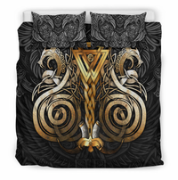 Viking Bedding Set Viking Valknut Odin Norse Mythology RLT12 - Wonder Print Shop