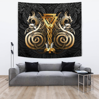 Viking Tapestry Viking Valknut Odin Norse Mythology RLT12 - Wonder Print Shop