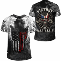 Viking Clothing Viking Mystical Raven American T Shirt RLT12 - Wonder Print Shop