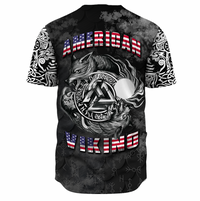 Viking Clothing Hati and Skoll Norse American Viking Baseball Jersey RLT12 - Wonder Print Shop