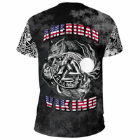 Viking Clothing Hati and Skoll Norse American Viking T Shirt RLT12 - Wonder Print Shop