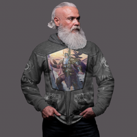 Viking Clothing Armor 3D Style Viking Odin Zip Hoodie RLT12 - Wonder Print Shop