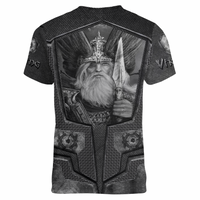 Viking Clothing Armor 3D Style Viking Odin Tattoo V neck T shirt RLT12 - Wonder Print Shop