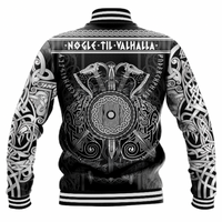 Viking Clothing Viking Valknut Valhalla Celtic Baseball Jacket RLT12 - Wonder Print Shop