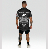 Custom Viking T Shirts Viking Gym Vegvisir Style "No Pain No Gain" RLT12 - Wonder Print Shop