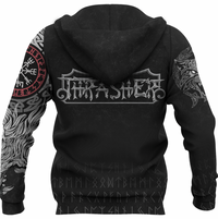 Viking Hoodie Fenrir RLT12 - Wonder Print Shop