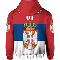 Custom Serbia Hoodie Srbija Flag Style LT8 - Wonder Print Shop