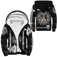 (Custom) Viking - Sherpa Hoodie Skull Warrior Dead Hero with Hammer RLT12 - Wonder Print Shop