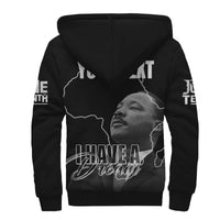 Juneteenth MLK Personalised Sherpa Hoodie Freedom Day - Wonder Print Shop