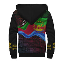 Eritrea Independence Day Sherpa Hoodie Ethnic African Pattern - Black - Wonder Print Shop