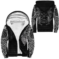 Viking Clothing Viking Compass Vegvisir Tattoo Sherpa Hoodie RLT12 - Wonder Print Shop