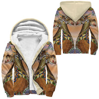 Viking Clothing Drakkar Viking Ship Sherpa Hoodie RLT12 - Wonder Print Shop