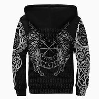 Viking Clothing Viking Compass Vegvisir Tattoo Sherpa Hoodie RLT12 - Wonder Print Shop