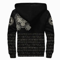 Viking Sherpa Hoodie Nordic Wolves RLT12 - Wonder Print Shop