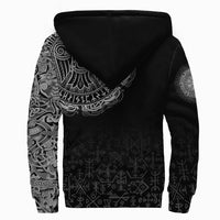 Viking Sherpa Hoodie - Celtic Raven Tattoo RLT12 - Wonder Print Shop