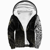 (Custom) Viking - Sherpa Hoodie Three Skull Of Viking RLT12 - Wonder Print Shop