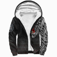 Viking Sherpa Hoodie - Killer Wolf Tattoo RLT12 - Wonder Print Shop