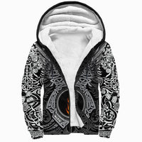 Copy Of Viking Sherpa Hoodie - Fehu Rune, Raven Tattoo RLT12 - Wonder Print Shop