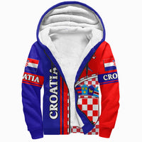 Croatia Flag Sherpa Hoodie - Wonder Print Shop