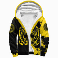 Viking Sherpa Hoodie, Loki Bound Triskele Rune Gold RLT12 - Wonder Print Shop