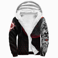 Viking Sherpa Hoodie - Viking Raven Blood Moon RLT12 - Wonder Print Shop