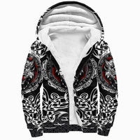 Viking Sherpa Hoodie, Fenrir Wolf RLT12 - Wonder Print Shop