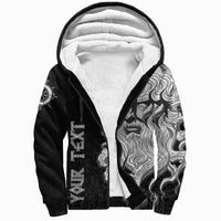 Custom) Viking Sherpa Hoodie - Njord Vegvisir RLT12 - Wonder Print Shop