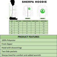 Viking Sherpa Hoodie - Dark Norse Wolf Tattoo RLT12 - Wonder Print Shop