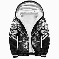 Viking Sherpa Hoodie - Njord and Dragon Tattoo RLT12 - Wonder Print Shop