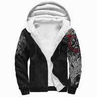 Viking Vikings Blood Sherpa Hoodie Fenrir Blood RLT12 - Wonder Print Shop