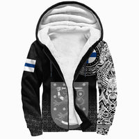 Viking Sherpa Hoodie - Finland Coat Of Arms RLT12 - Wonder Print Shop