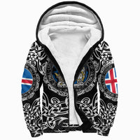 Viking Sherpa Hoodie - Iceland Viking Pattern RLT12 - Wonder Print Shop