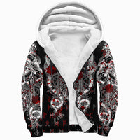 (Custom) Viking Tyr Tattoo Blood Sherpa Hoodie RLT12 - Wonder Print Shop