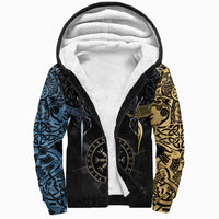 Viking Sherpa Hoodie - Hati and Skoll Tattoo RLT12 - Wonder Print Shop