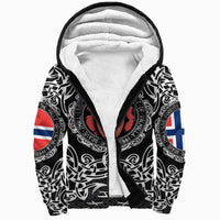 Viking Sherpa Hoodie - Norway Viking Pattern RLT12 - Wonder Print Shop