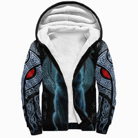 Viking Sherpa Hoodie, Fenrir Viking Wolf and Moon RLT12 - Wonder Print Shop