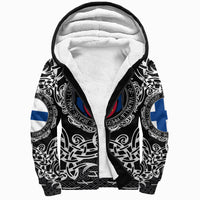 Viking Sherpa Hoodie - Finland Viking Pattern RLT12 - Wonder Print Shop