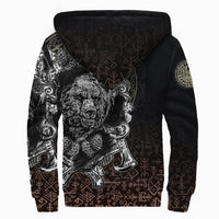 Viking Sherpa Hoodie Bear Claws and Viking Hammer RLT12 - Wonder Print Shop