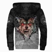 Viking Sherpa Hoodie - Fenrir Norse Wolf RLT12 - Wonder Print Shop