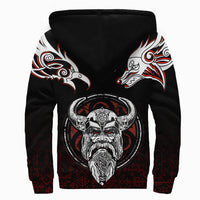 Viking Sherpa Hoodie Odin, Raven, Fenrir and Valknut RLT12 - Wonder Print Shop